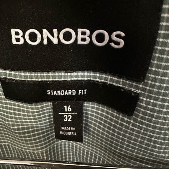 Bonobos Green Casual Button Down Shirt Standard Fit NWOT - Picture 3 of 5